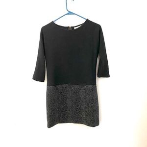 Monochrome curve-hugging dress